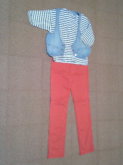 171)649円スキニーパンツ・オレンジ2