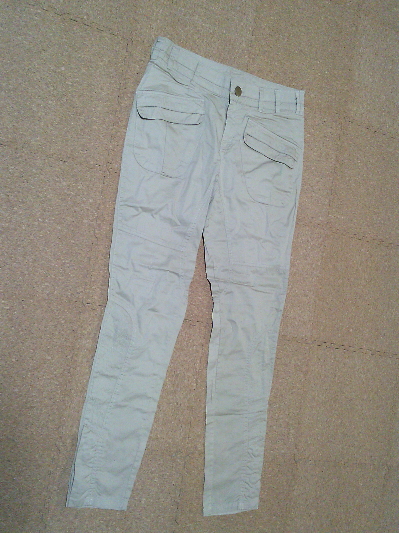 172)裾ボタンスリムサルエルパンツ