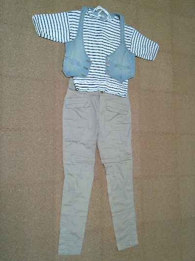 173)裾ボタンスリムサルエルパンツ 2