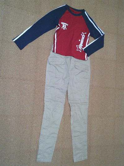 173)裾ボタンスリムサルエルパンツ 2