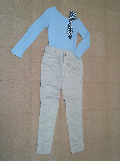 173)裾ボタンスリムサルエルパンツ 2