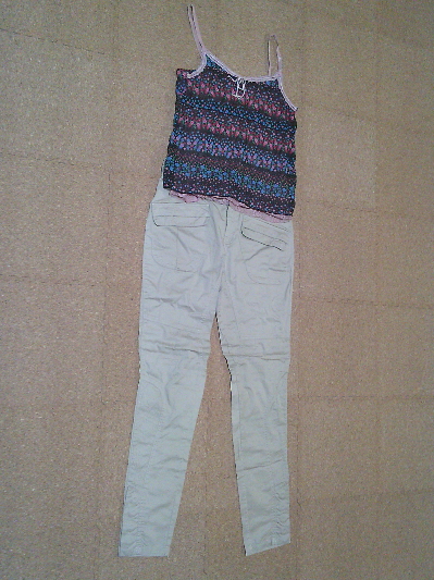 173)裾ボタンスリムサルエルパンツ 2