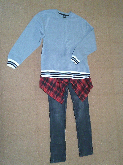 180)770円アメカジトレーナー・グレー