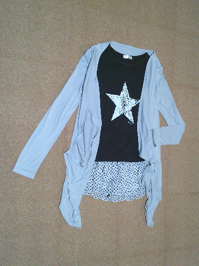 182)300円カーデガン・グレー