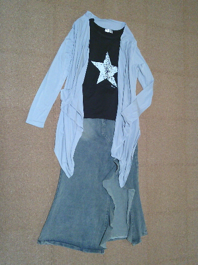 183)300円個性派カーデガン・グレー2