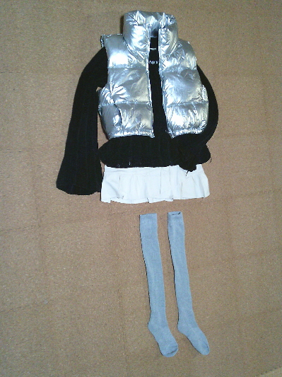 189)550円フロントギャザー・デザインミニスカート白2