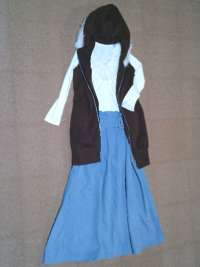 198)500円ラップ風ハイウエストデニムスカート3