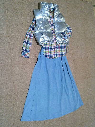 199）500円ラップ風ハイウエストデニムスカート４